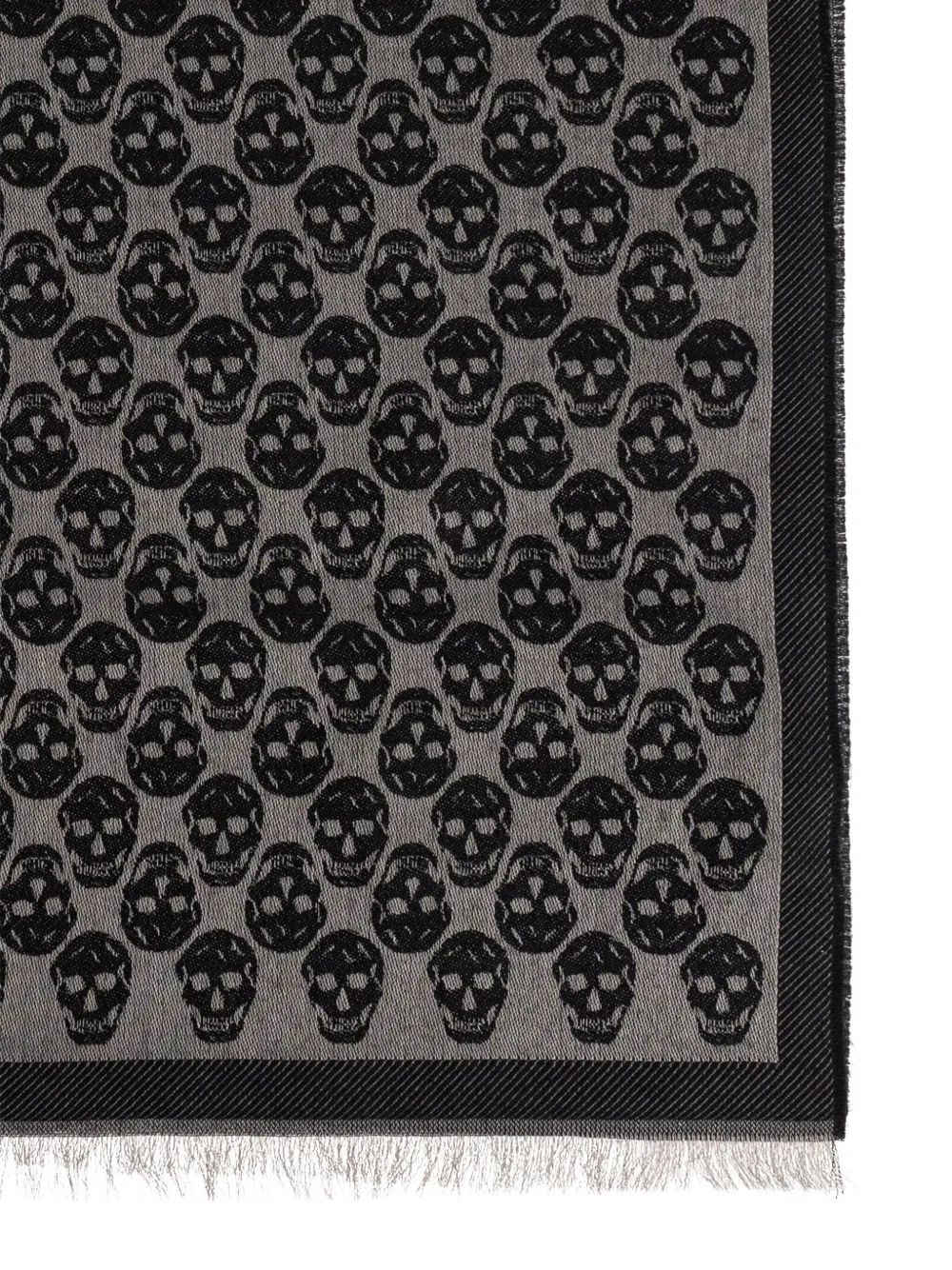 Alexander McQueen skull-patterned fringed scarf | Image 2
