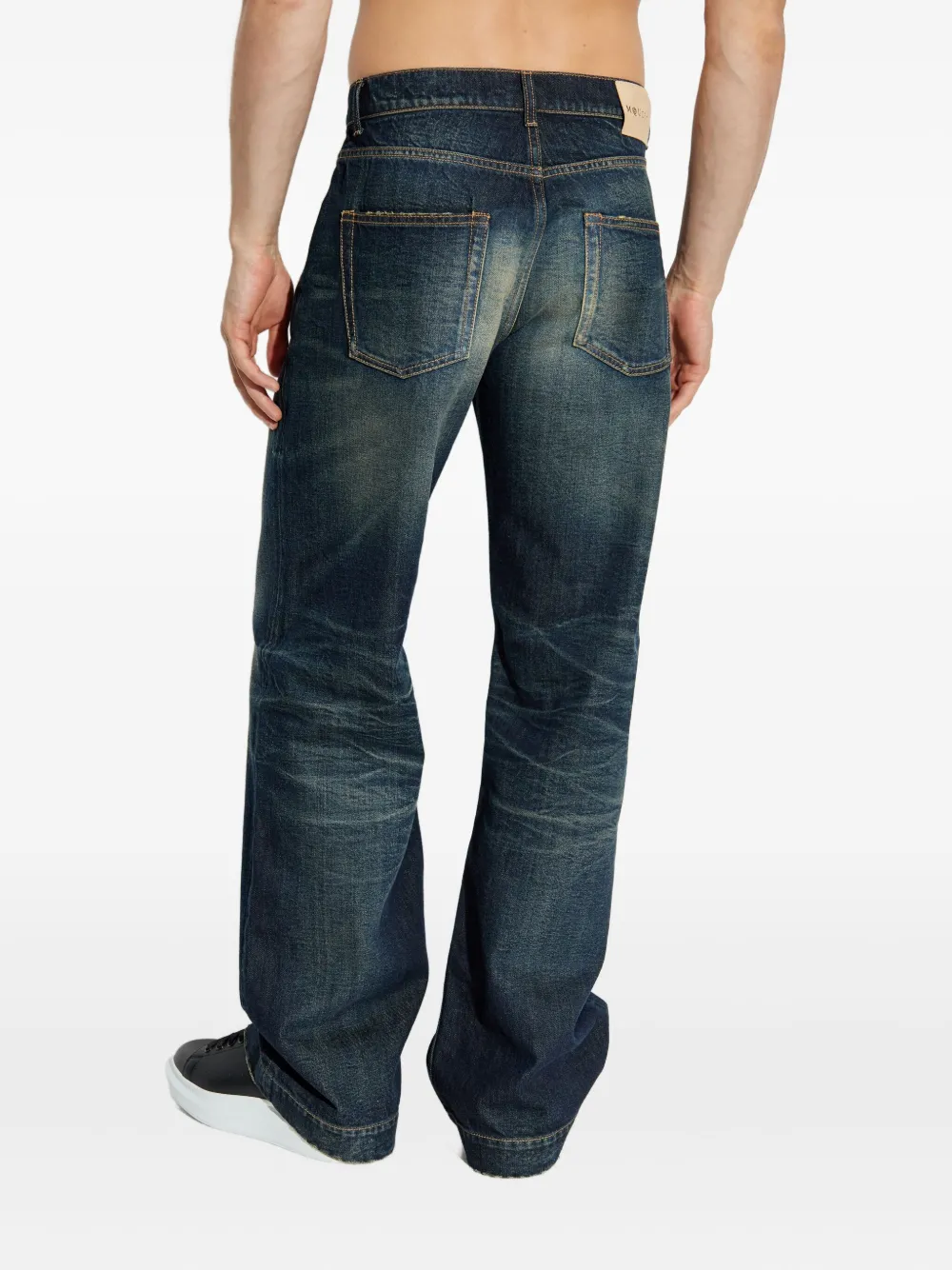 Alexander McQueen Jeans met vervaagd effect Blauw