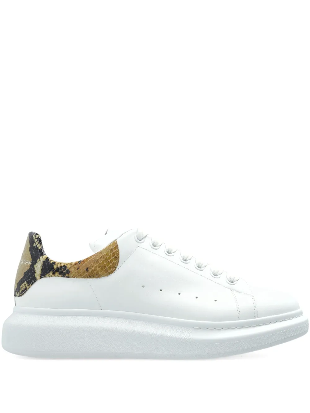 Alexander McQueen snakeskin-embellished sneakers | White | Image 1