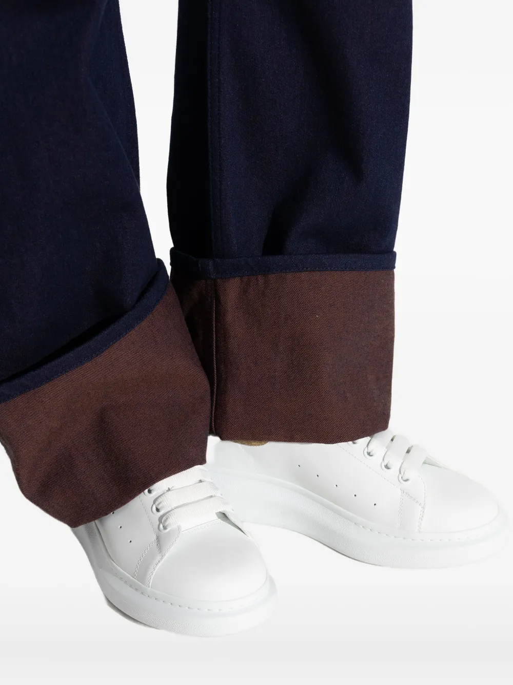 Alexander McQueen Sneakers verfraaid met slang Wit