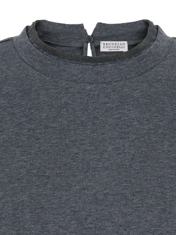 Tシャツ・カットソー Brunello Cucinelli Cotton T-Shirt With Monile Detail And Brunello Cucinelli Essential Cotton Jersey T-Shirt | T