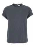 Brunello Cucinelli Monil Detail T-shirt - Grey