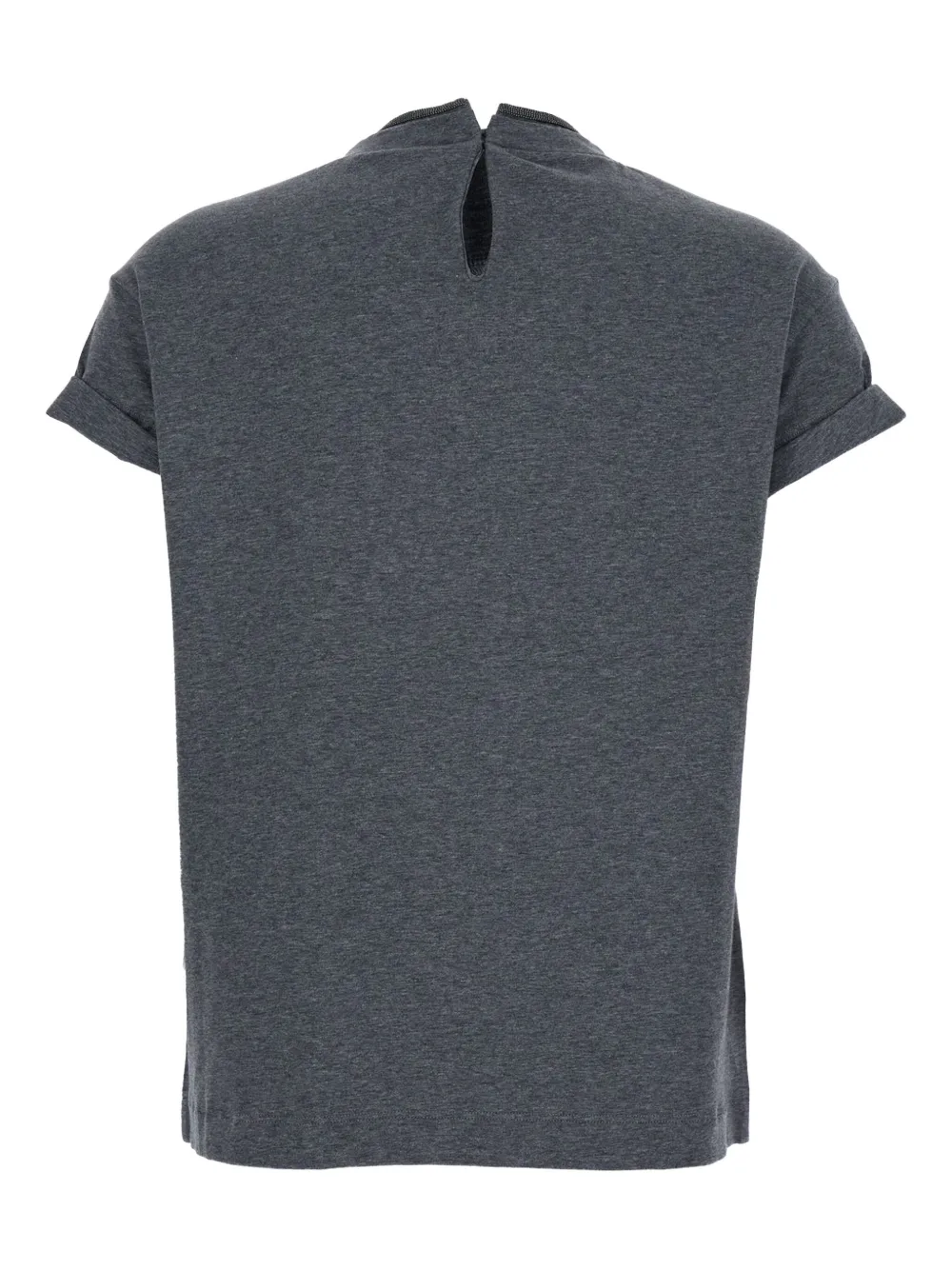 Brunello Cucinelli Monil Detail T-shirt | T-Shirts & Jersey Shirts | Image 2