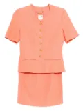 Céline Pre-Owned 1990-2000s setup suit jacket skirt - Orange