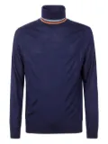Paul Smith stripe turtleneck jumper - Blue