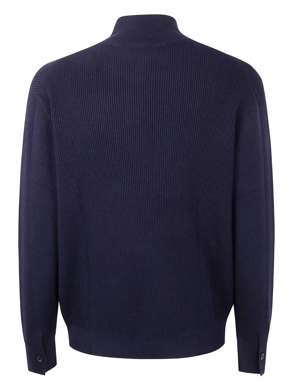 Paul Smith Geribbelde trui met ritshals Blauw