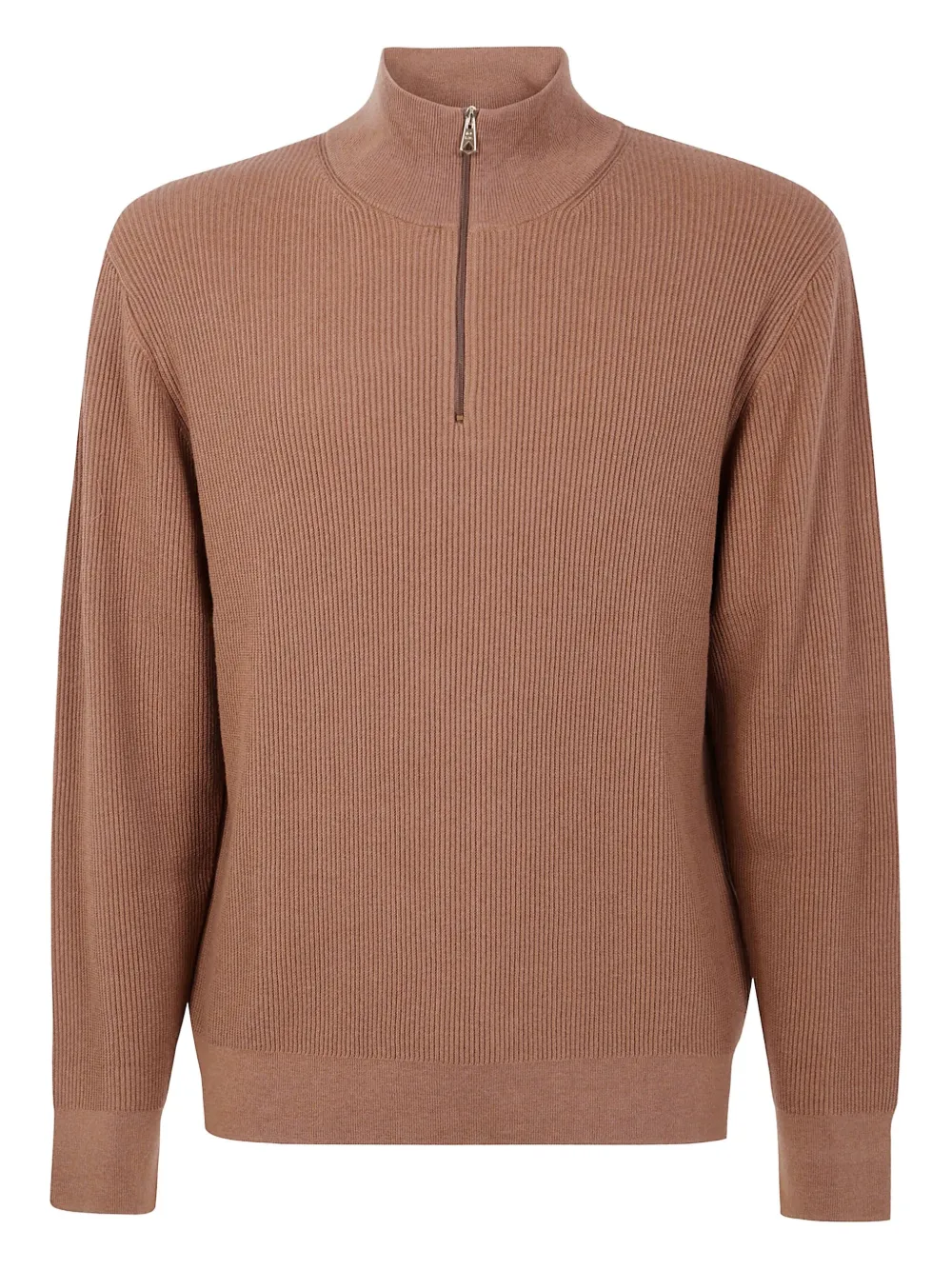 Paul Smith Geribbelde trui met ritshals Bruin