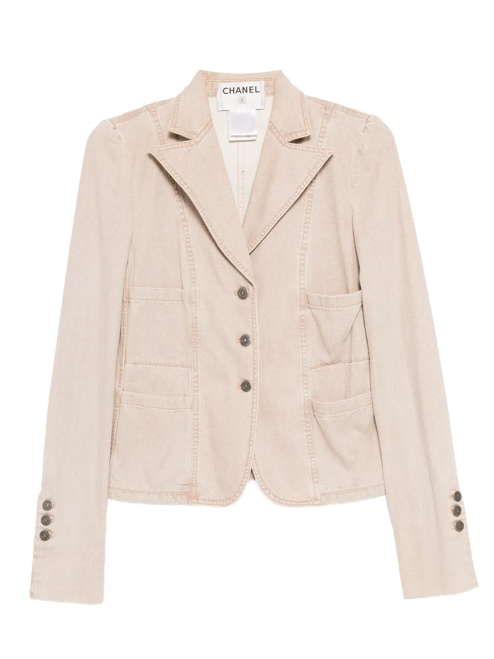 CHANEL Pre-Owned 1990-2000s single-breasted jacket | Brown | Image 1