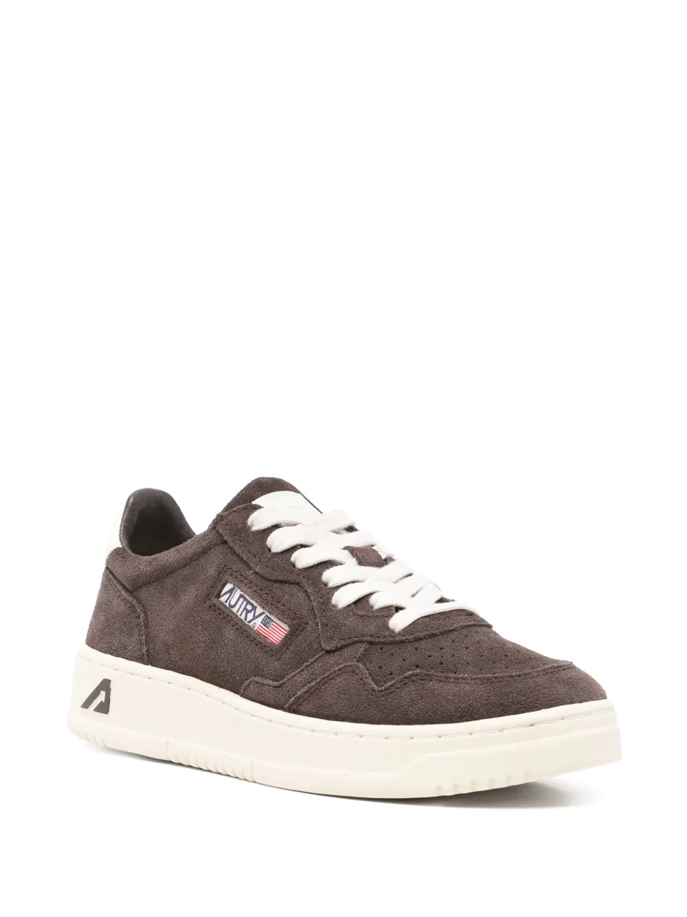 Autry Suede Leather Trainers In Brown
