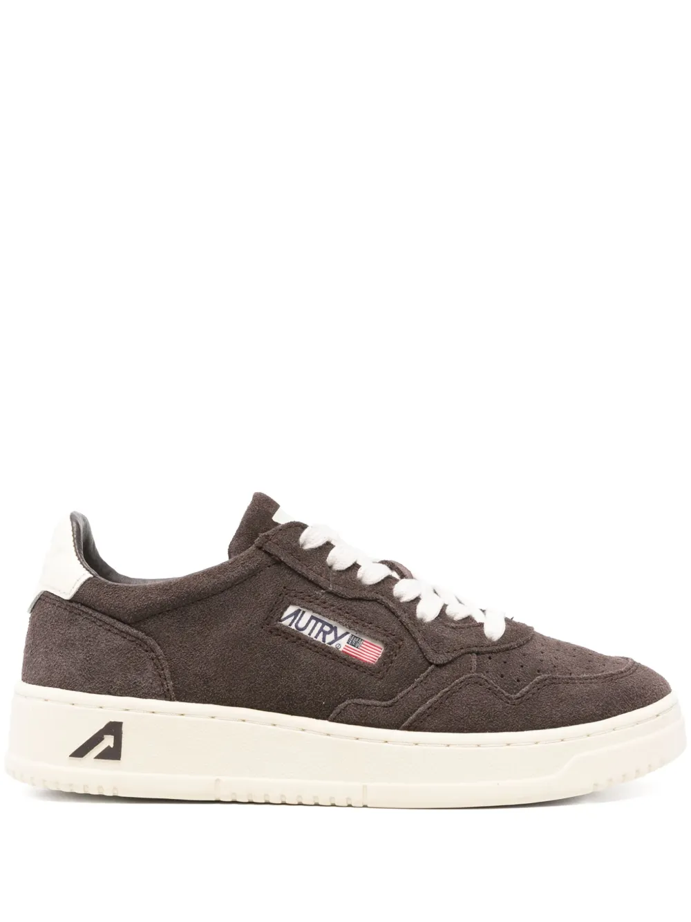 Autry suede leather trainers Brown