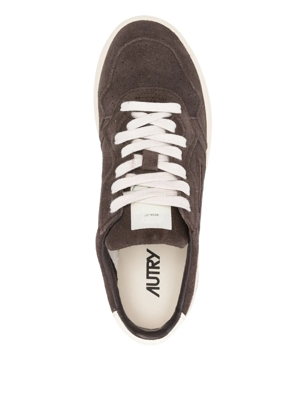 Autry Suede Leather Trainers In Brown