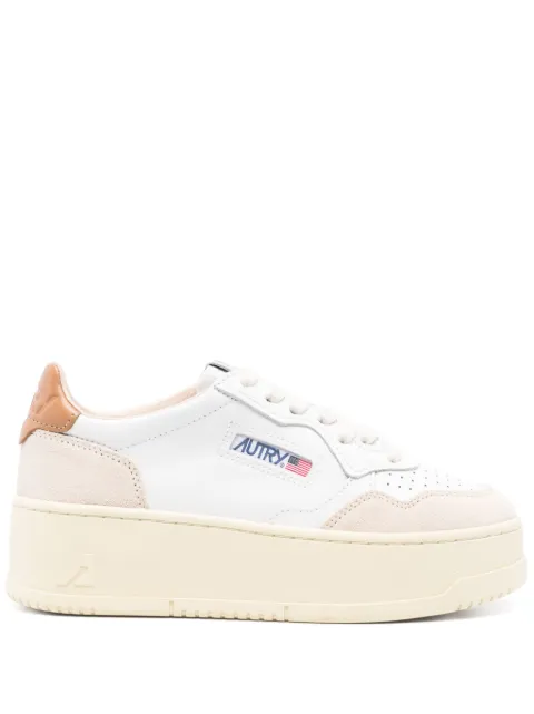 Autry leather suede panel trainers