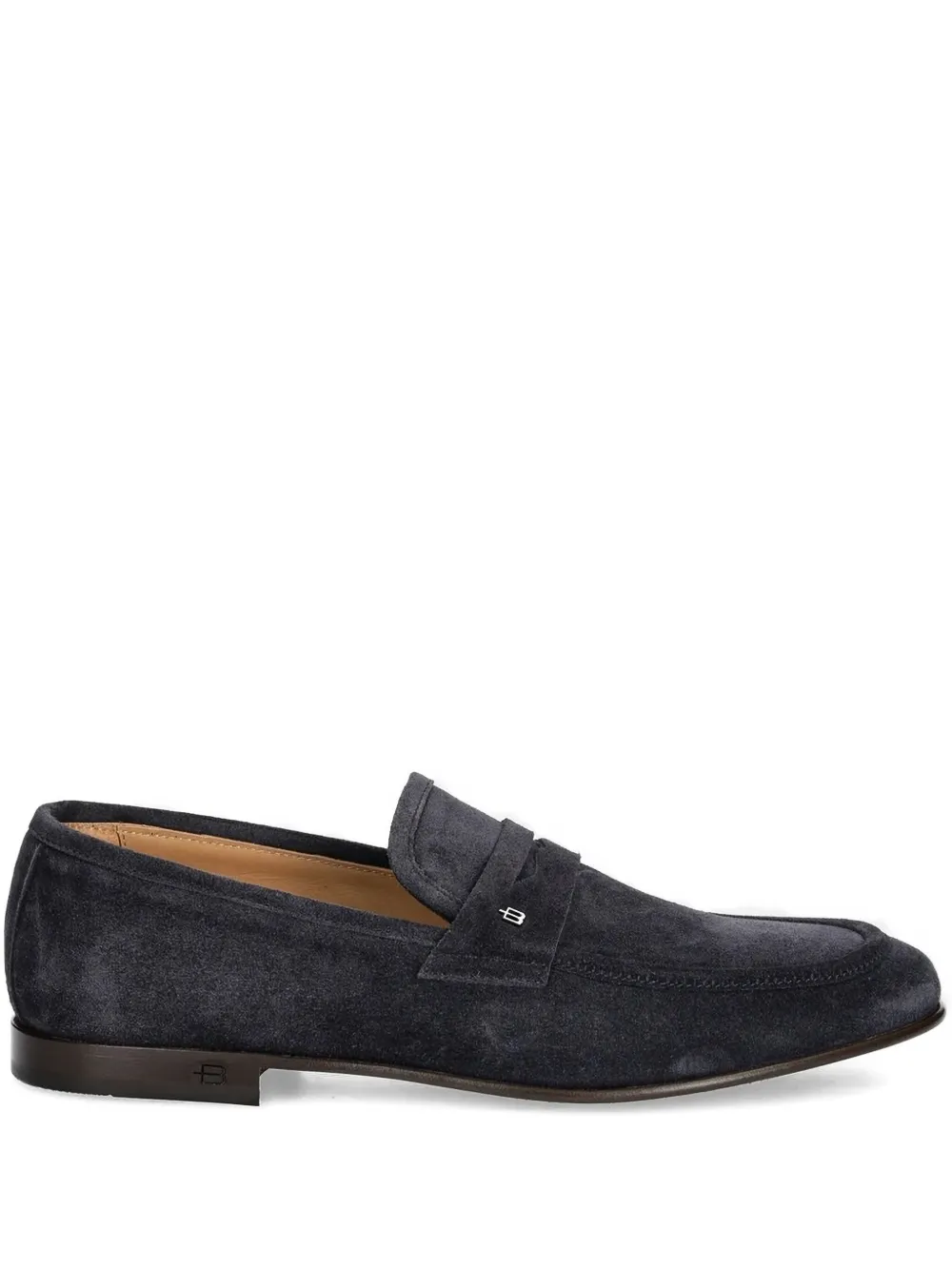 Baldinini suede penny loafers Blue