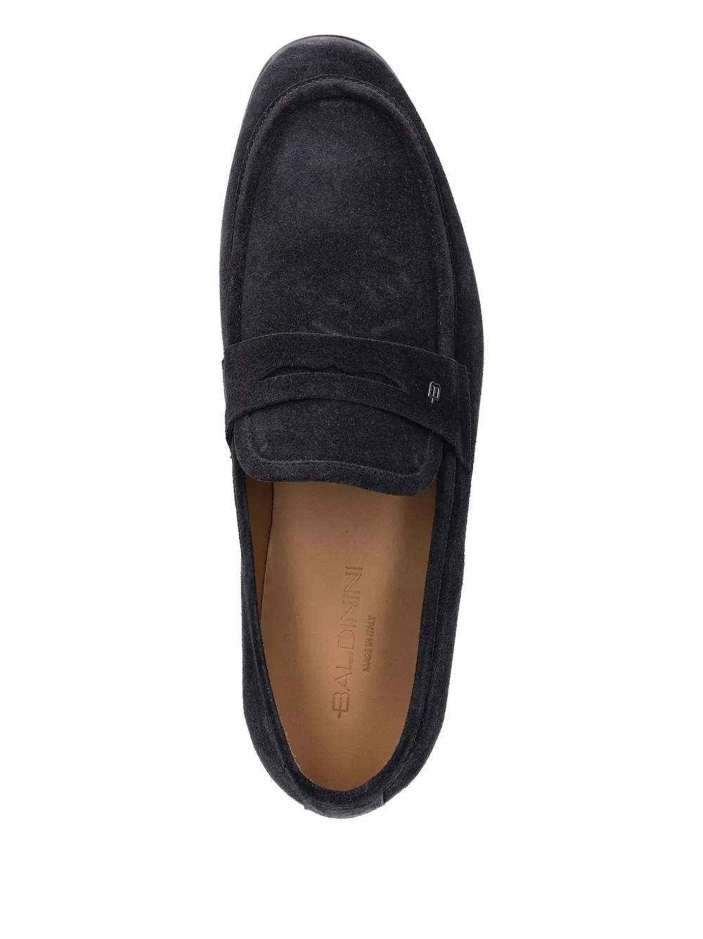 Baldinini suede penny loafers Blue