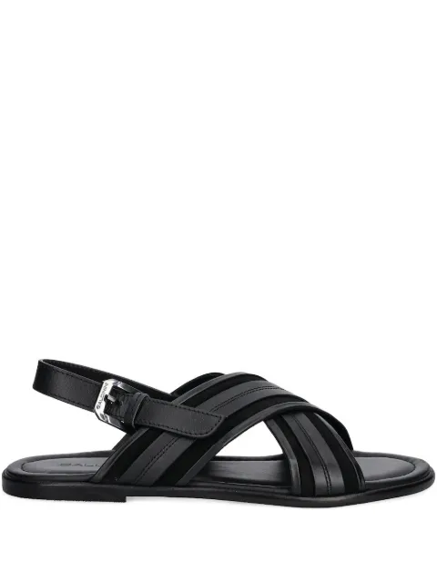 Baldinini crossed-strap leather sandals