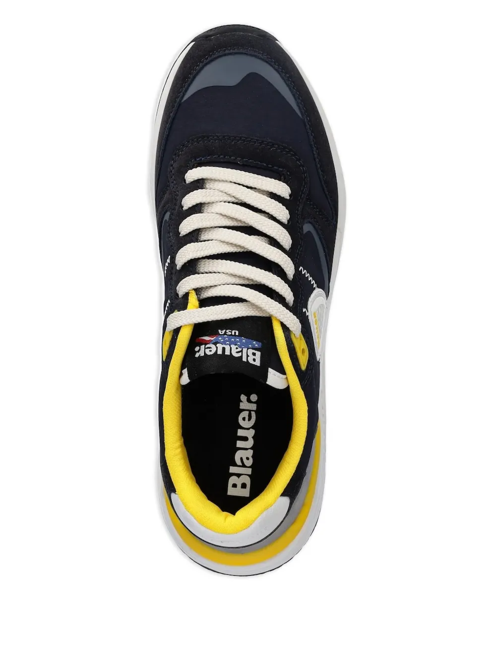 Blauer Ray panelled lace-up sneakers | Low-Tops | Image 2
