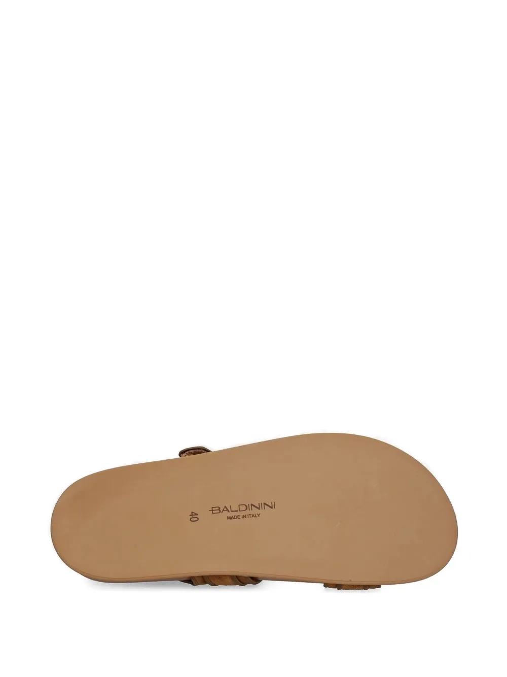 Baldinini Buckle-embellished Suede Sandals In Brown