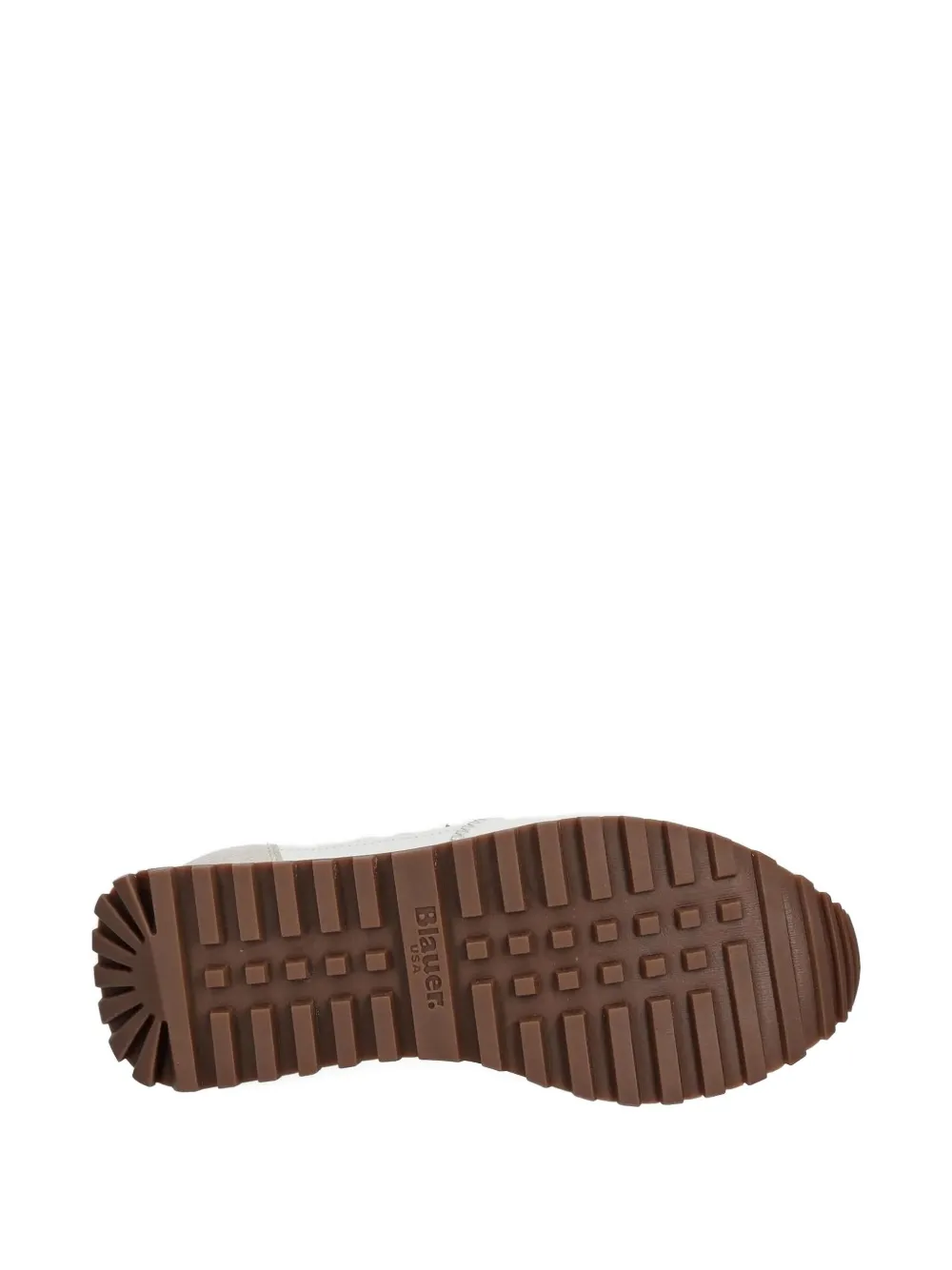 Blauer Logo-detail Leather Sneakers In White