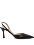 Baldinini crystal-embellished slingback pumps - Black