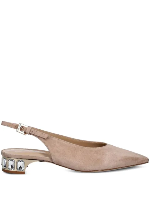 Baldinini embellished slingback flat pumps