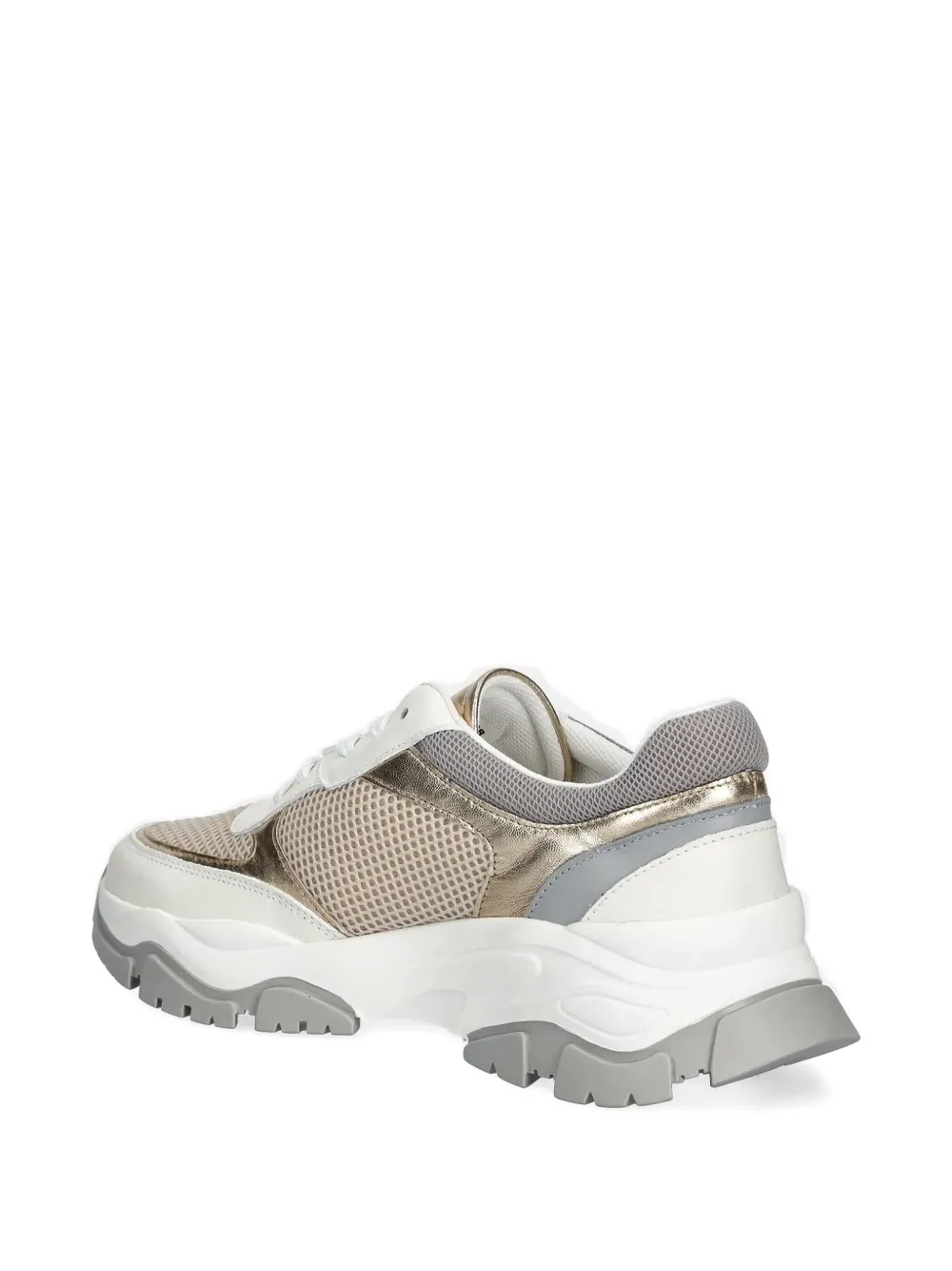 Baldinini Metallic-detail Sneakers In Neutral