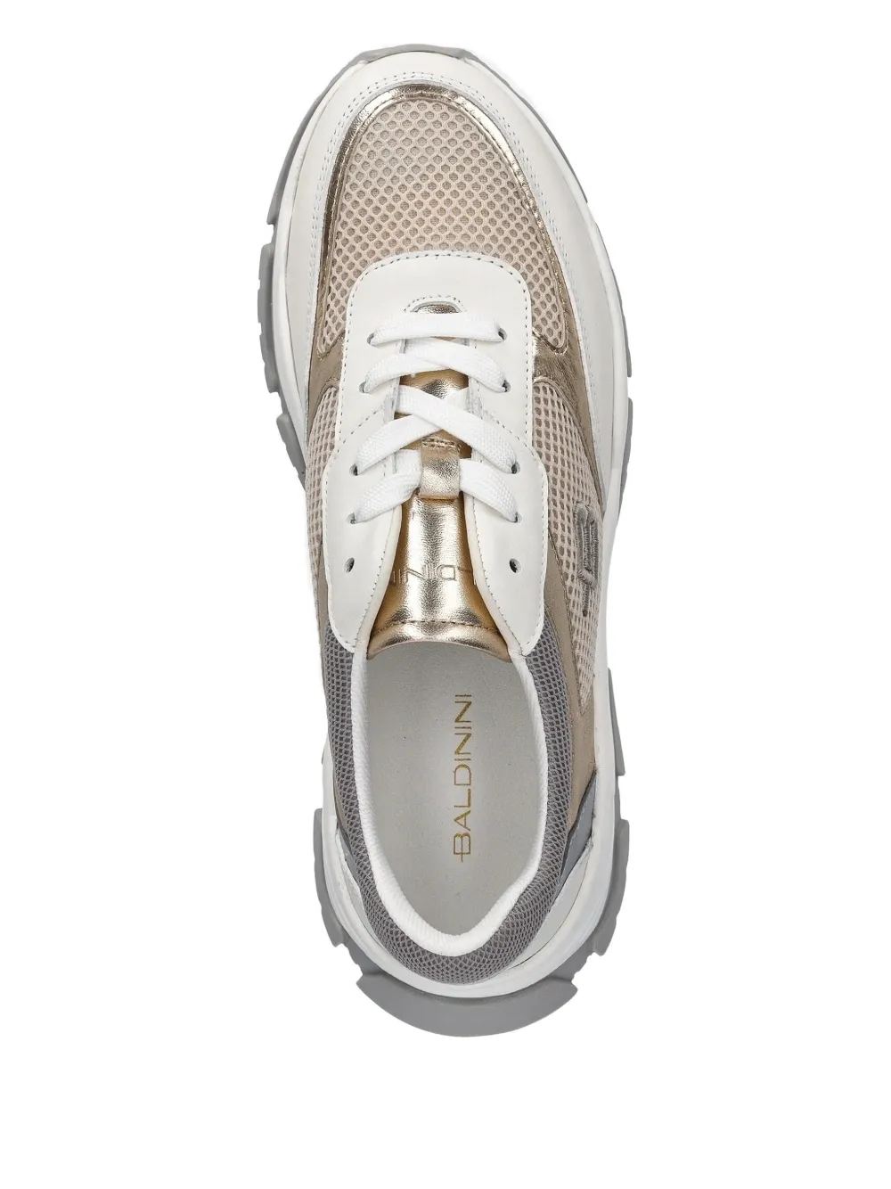 Baldinini Sneakers met metallic detail - Beige
