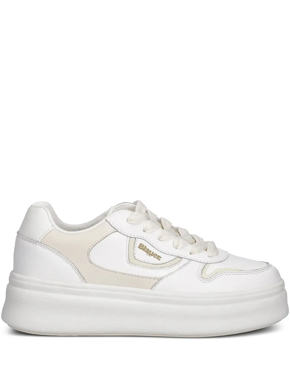 Blauer Emery leren sneakers Wit