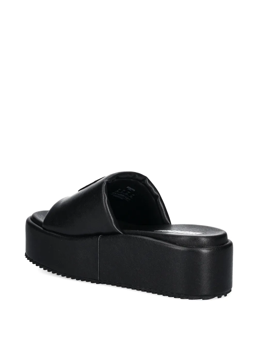 Blauer embellished platform slides Black