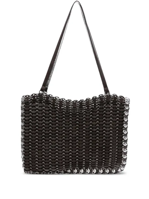Sac à main en cuir à détail de chaîne - Rabanne - Modalova