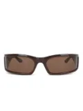 Balenciaga Eyewear BB-logo rectangle sunglasses - Brown