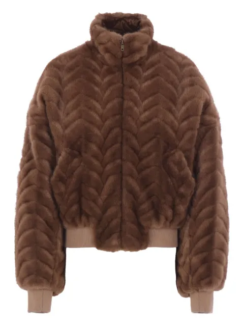 Balenciaga abrigo capitonado con cuello alto