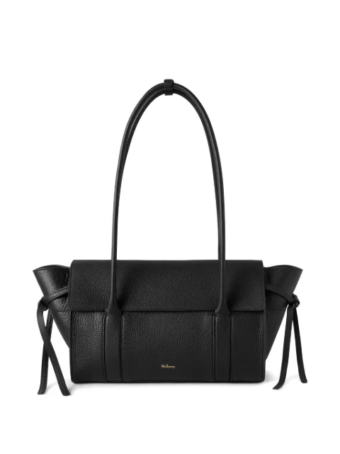 Mulberry small soft Bayswater bag in black heavy grain