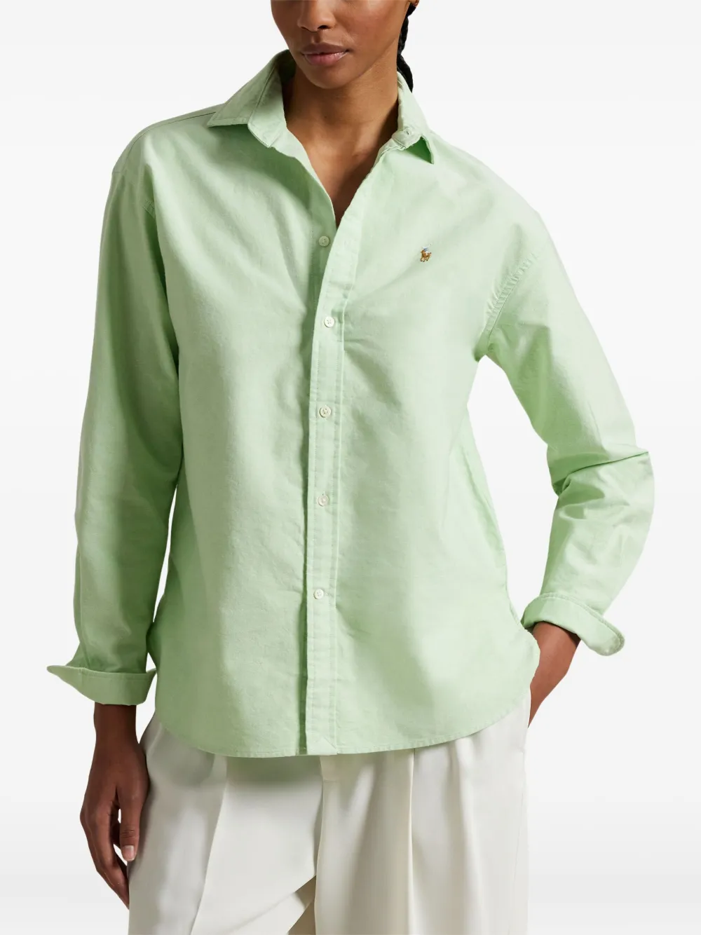 Polo Ralph Lauren Overhemd met geborduurd logo Groen