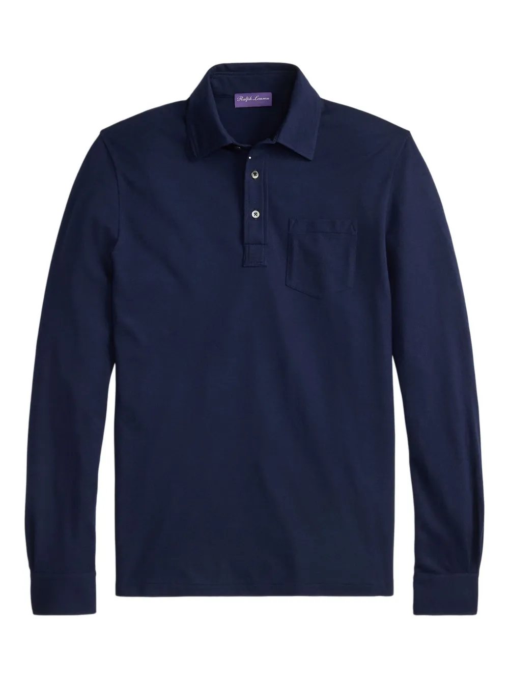 Ralph Lauren Purple Label パッチポケット ポロシャツ - ブルー Ralph Lauren Purple Label パッチポケット ポロシャツ - ブルー