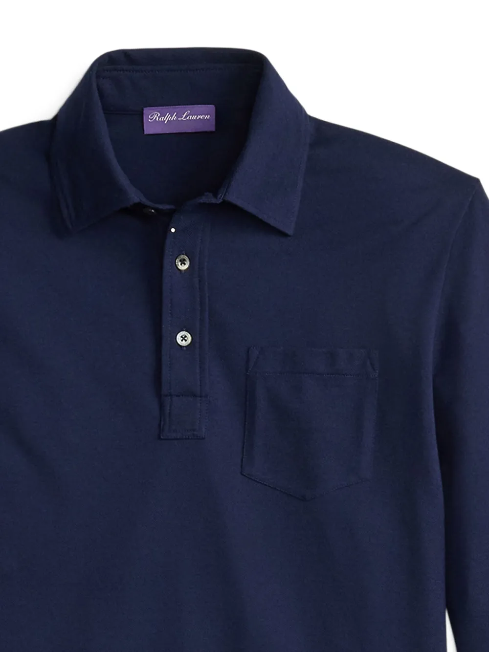 Ralph Lauren Purple Label Poloshirt met opgestikte zak - Blauw