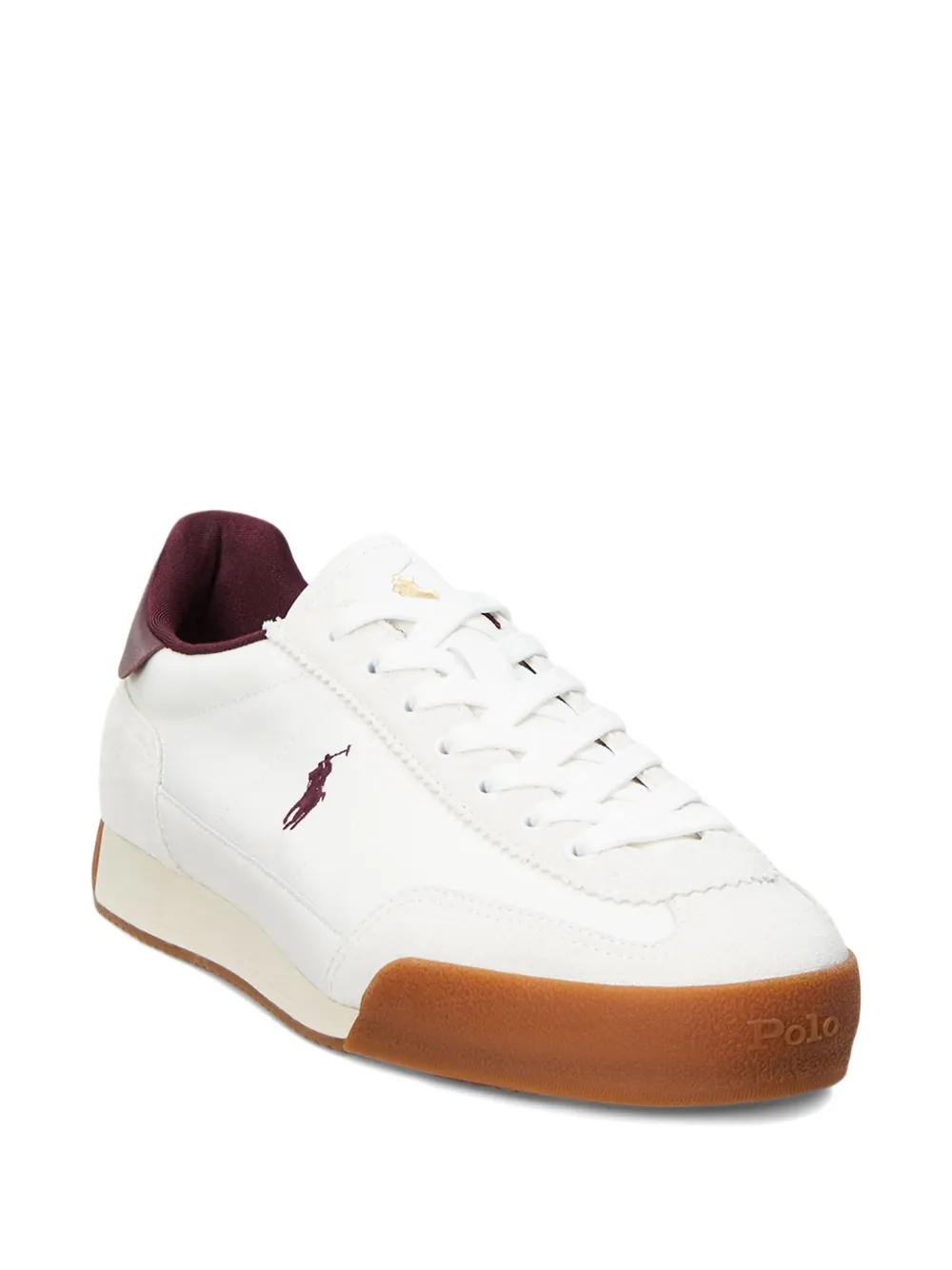 Polo Ralph Lauren Hester suede leather sneakers White