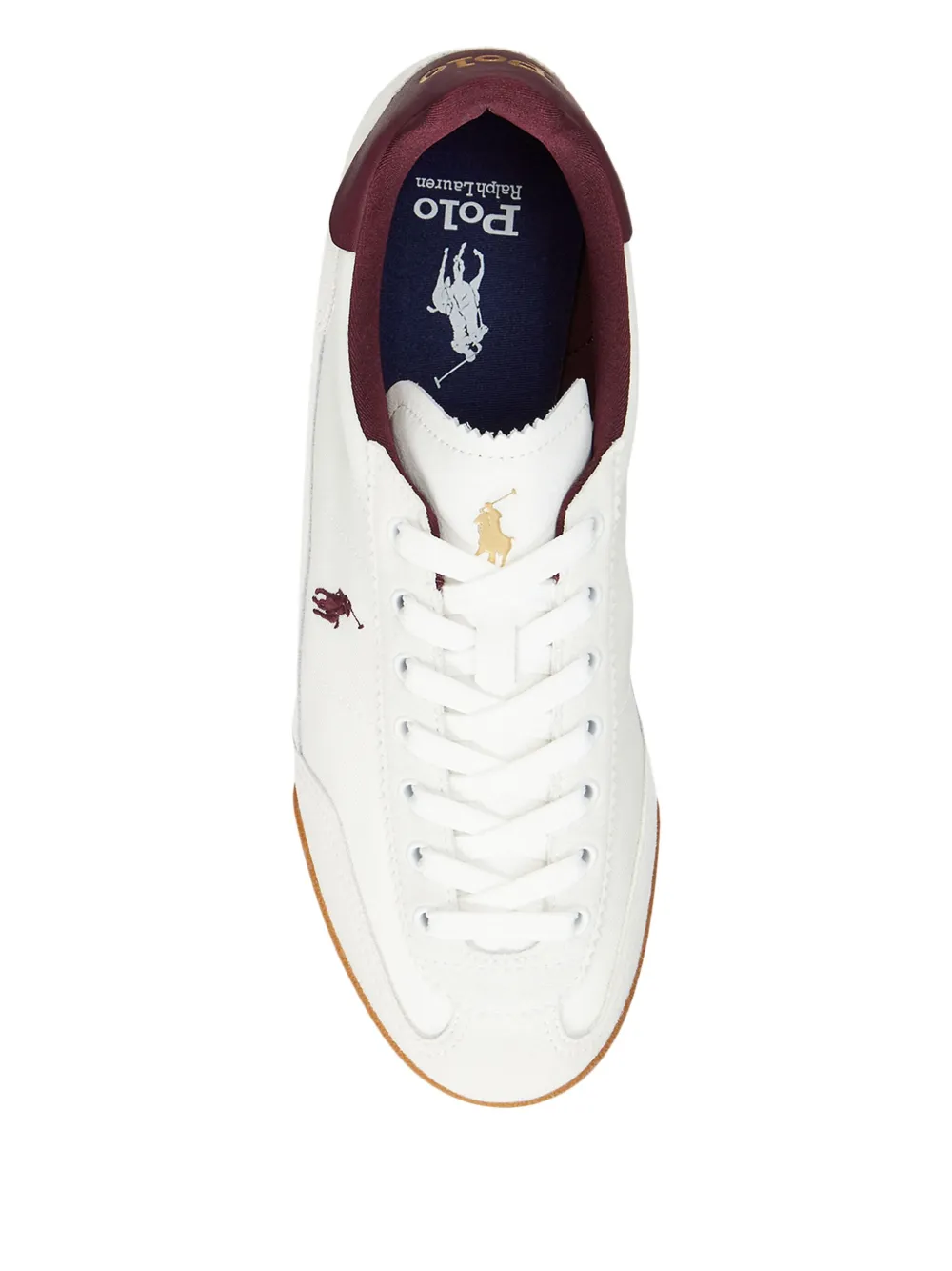 Polo Ralph Lauren Hester suede leather sneakers White