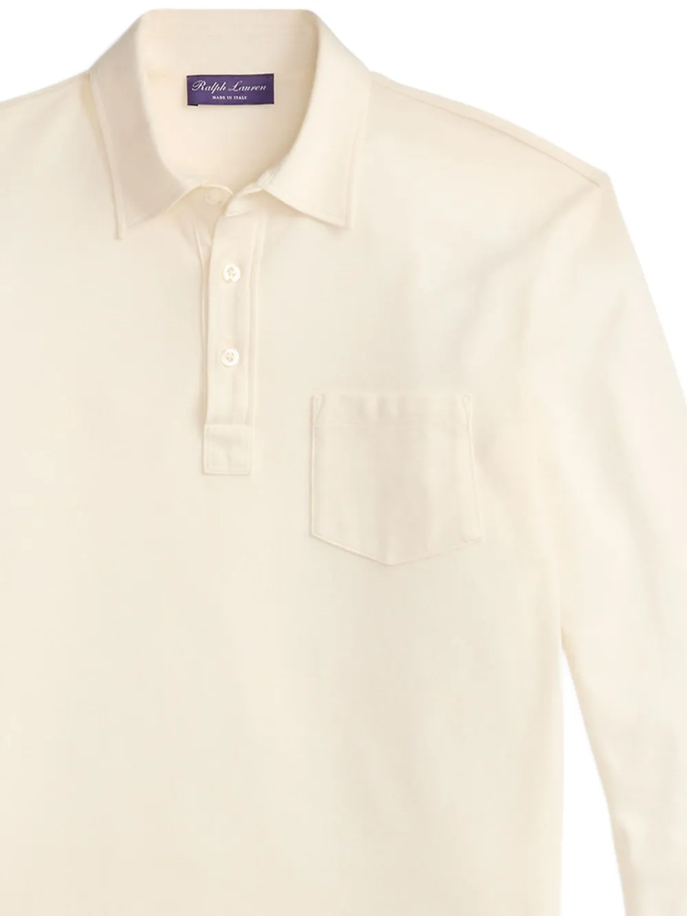 Ralph Lauren Purple Label Poloshirt met opgestikte zak - Beige