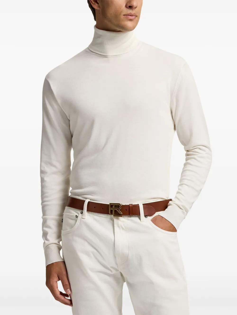 Ralph Lauren Purple Label Coltrui met lange mouwen Beige