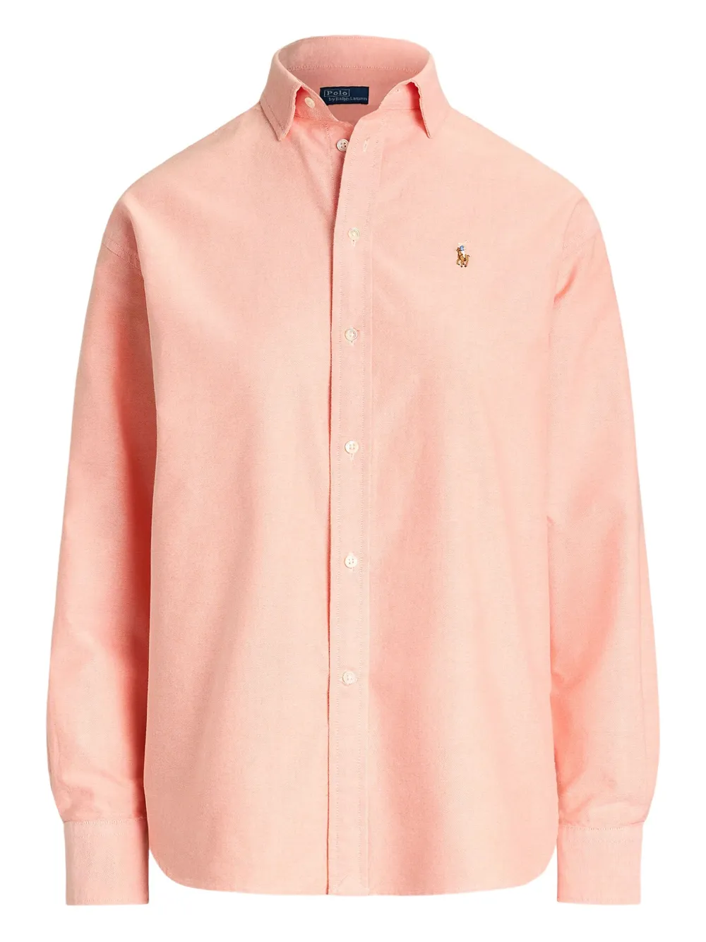 Polo Ralph Lauren logo-embroidered shirt | Orange | Image 1