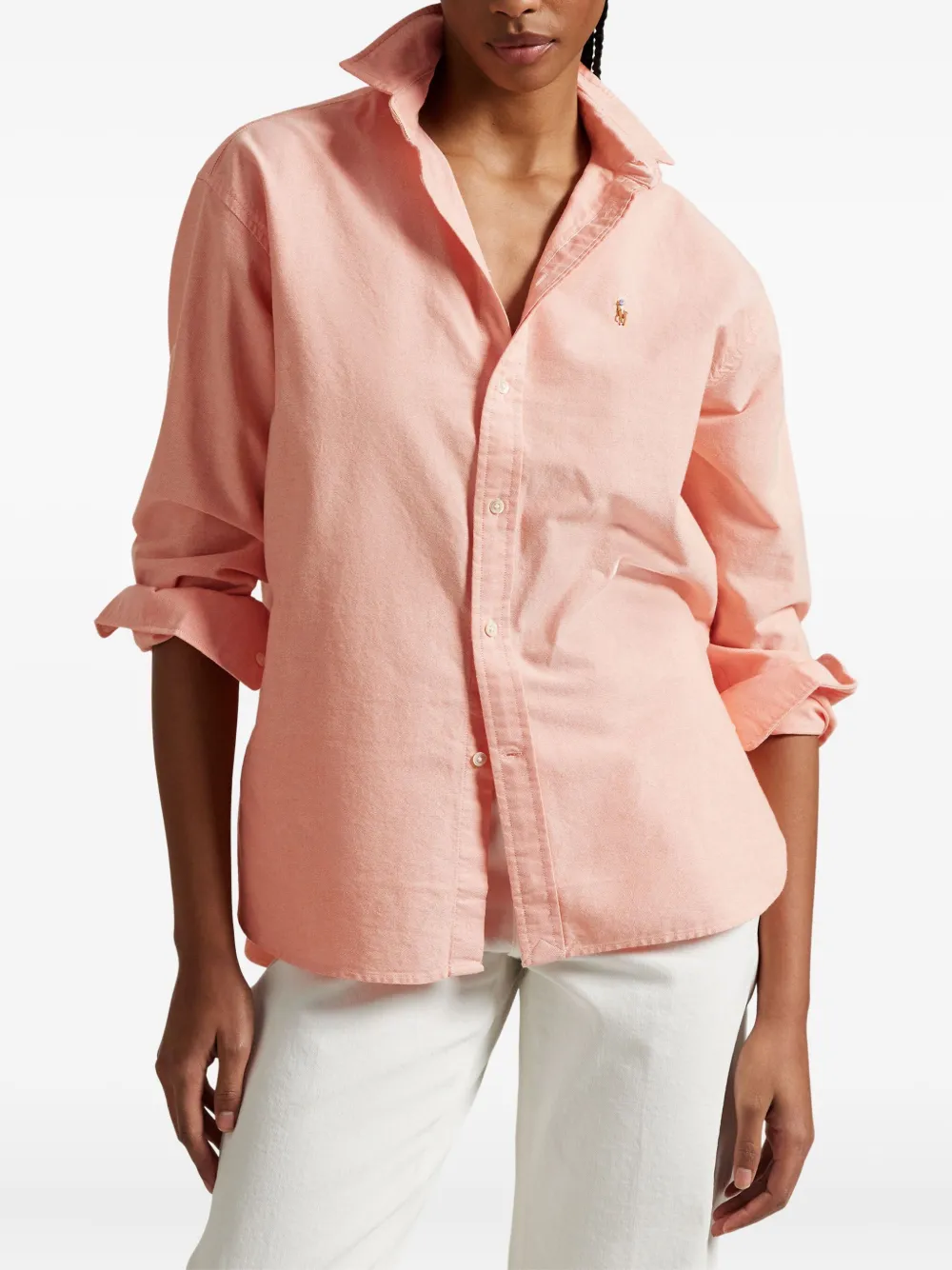 Polo Ralph Lauren Overhemd met geborduurd logo Oranje
