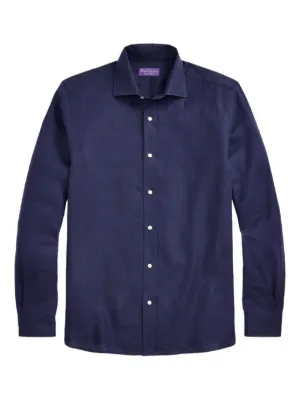 Ralph Lauren Purple Label リネンシャツ | ブルー | FARFETCH JP