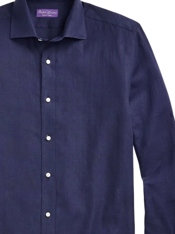 Ralph Lauren Purple Label long-sleeve button-up Shirt | Blue