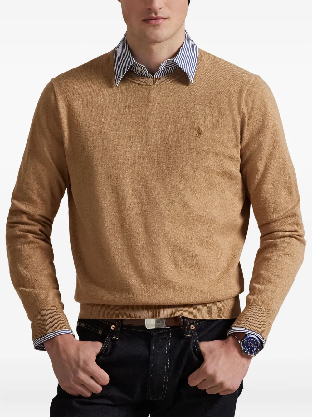 Polo Ralph Lauren Trui met ronde hals Bruin