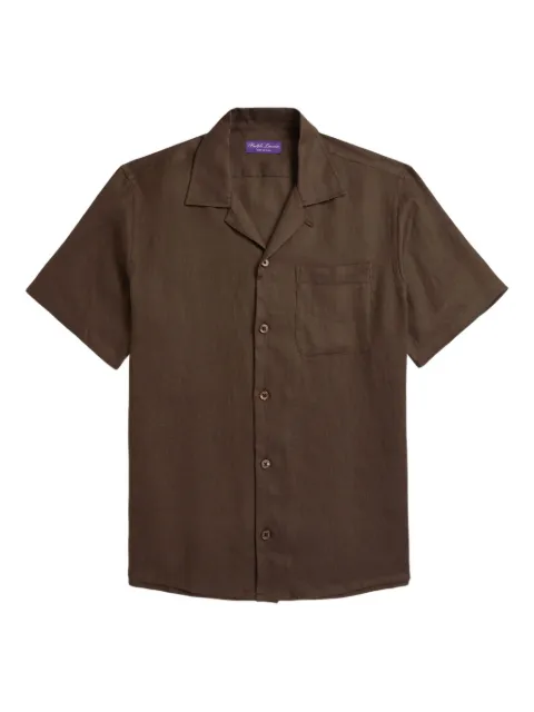 Ralph Lauren Purple Label short-sleeve linen shirt