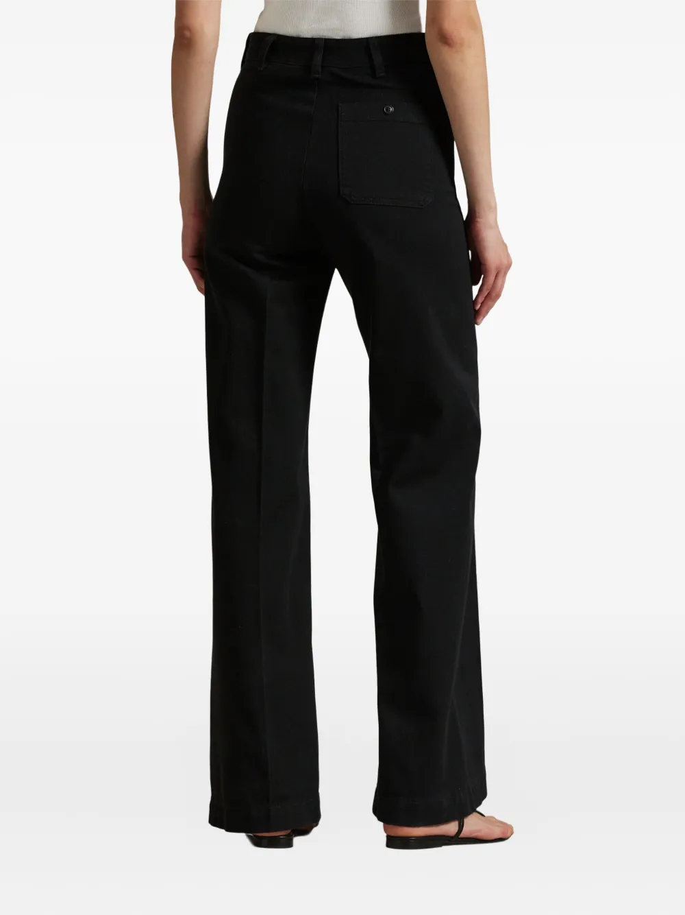 Polo Ralph Lauren Broek met wijde pijpen Zwart