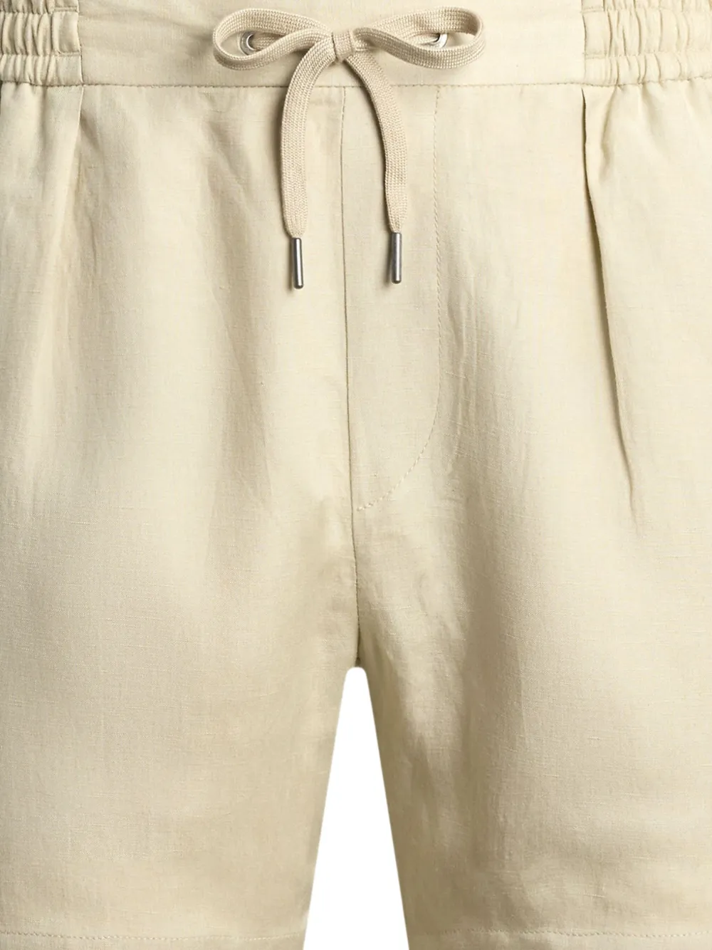 Ralph Lauren Purple Label Shorts van zijdeblend - Beige
