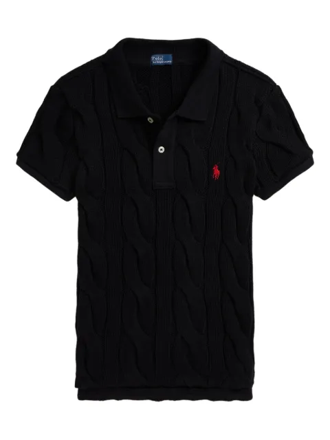 Polo Ralph Lauren قميص بولو بحياكة الضفيرة