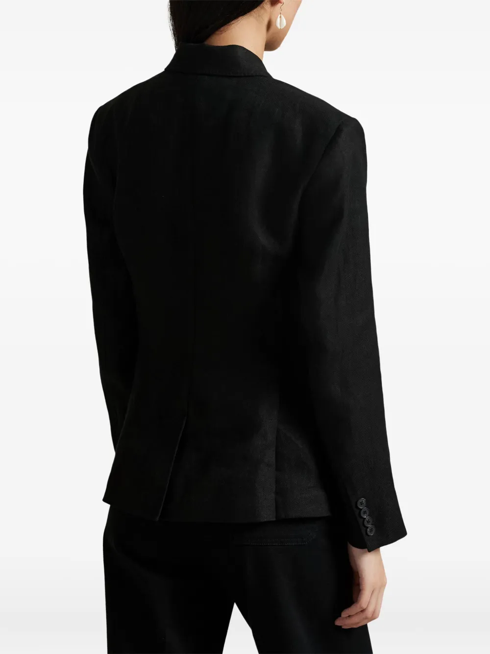 Polo Ralph Lauren Blazer met geborduurd logo Zwart