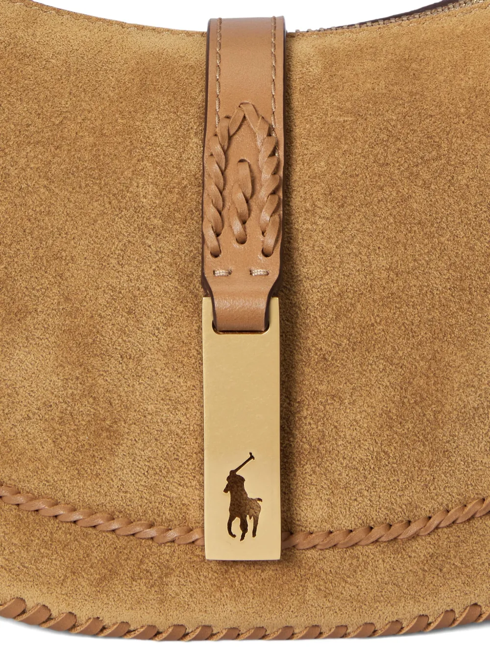 Polo Ralph Lauren Leren schoudertas Beige